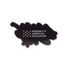 The 1776 Magnet is a black cloud-shaped magnet featuring white stars and "Museum of the American Revolution" text—a stylish tribute to American independence.