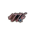 Show your patriotic spirit with the 1776 Pin, featuring bold red and black cursive numbers, a blue star under the 6, and a crisp white background—a subtle tribute to American independence.