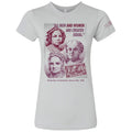 Celebrate history with the Seneca Falls T-Shirt, featuring portraits of three women, a postage stamp, and the quote “All men and women are created equal,” honoring the 1848 Seneca Falls Convention and Declaration of Sentiments.