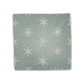 The George Washington Standard Flag Bandana is a square, light blue fabric napkin featuring evenly spaced white, hand-drawn star shapes, inspired by historical bandanas from the American Revolution.