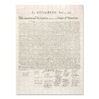 The Declaration of Independence Puzzle reveals the handwritten 1776 text with elaborate script and signatures.