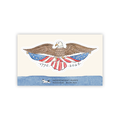 Celebrate America’s 250th with the Vintage American Eagle Sticker: a watercolor eagle soars above a stars-and-stripes shield (1776–2026). Below reads INDEPENDENT PUPPY, Illustrated Goods, Blue Hill, Maine.