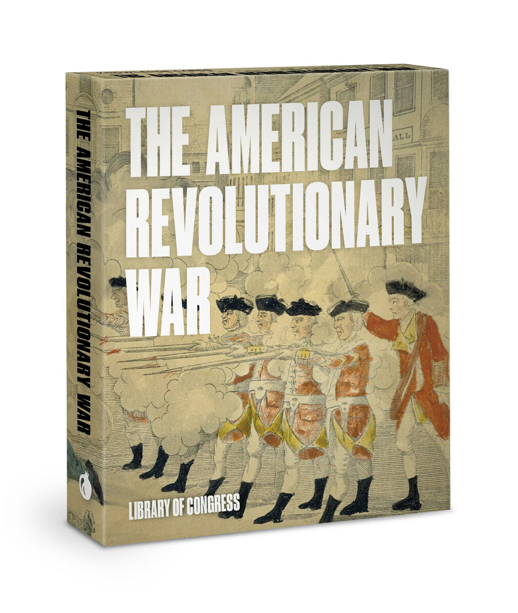 The American Revolutionary War Knowledge Cards feature an illustrated cover of colonial soldiers firing muskets and "Library of Congress" at the bottom.