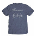 The Witness to Revolution T-Shirt is a heather-blue tee featuring a white line drawing of Washington's Tent and the words "Witness to Revolution" above.