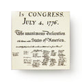 The Declaration of Independence Magnet features ornate script text and founding fathers' signatures—a perfect keepsake for any American history magnet collection.