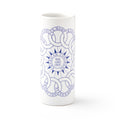 The Chain of States Shot Glass is a white cylindrical glass with blue interlocking chain links and “AMERICAN CONGRESS WE ARE ONE” in the center, plus a circular design listing all 13 states to celebrate American unity.