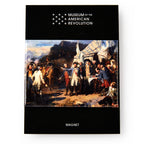 The Yorktown Magnet from the Museum of the American Revolution features a painting of George Washington and Revolutionary War soldiers in a camp at the Battle of Yorktown under a dramatic sky.
