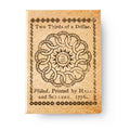 Vintage-style design of the Circle of States on a beige background
