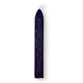 A single dark purple Sealing Wax Stick with a wick and ornate embossed design lies on a white background—ideal for creating elegant wax seals.