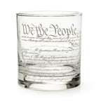 The We The People Whiskey Glass features the opening words and script of the U.S. Constitution, including "We the People." It’s a perfect Revolutionary War gift for history lovers and Constitution enthusiasts.