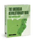 What Happened Here? The American Revolutionary War Knowledge Cards feature a green cover with an eastern U.S. map and pinpointed locations, plus the Library of Congress logo.